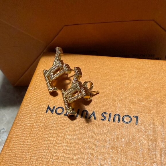 LV Iconic Earrings-Preowned in PRISTINE CONDITION! - Picture 5 of 5